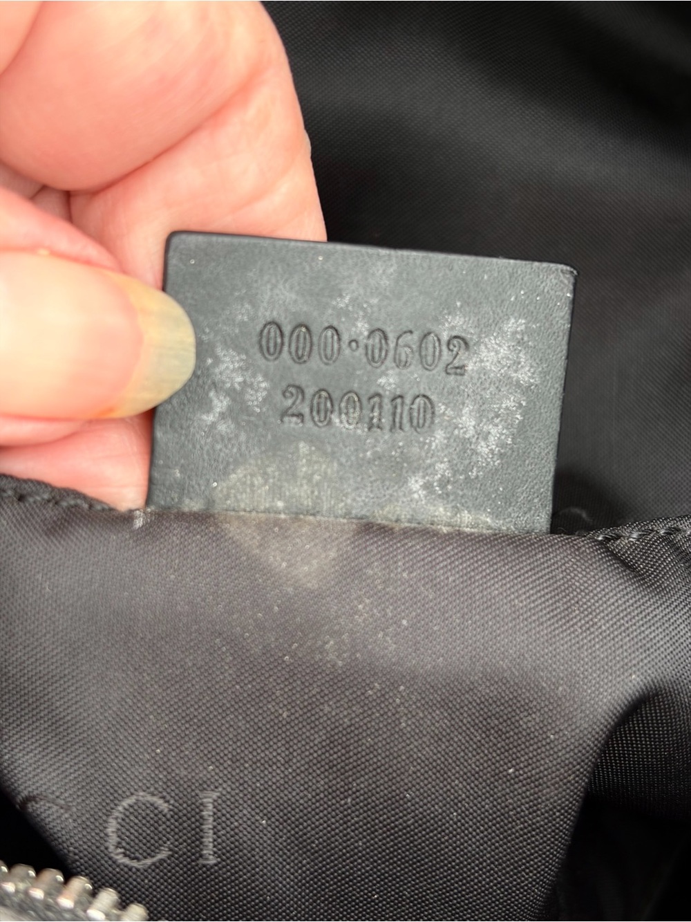 Gucci Nylon Bag Silver Hardware Authentic Damaged Handle - Picture 10 of 13